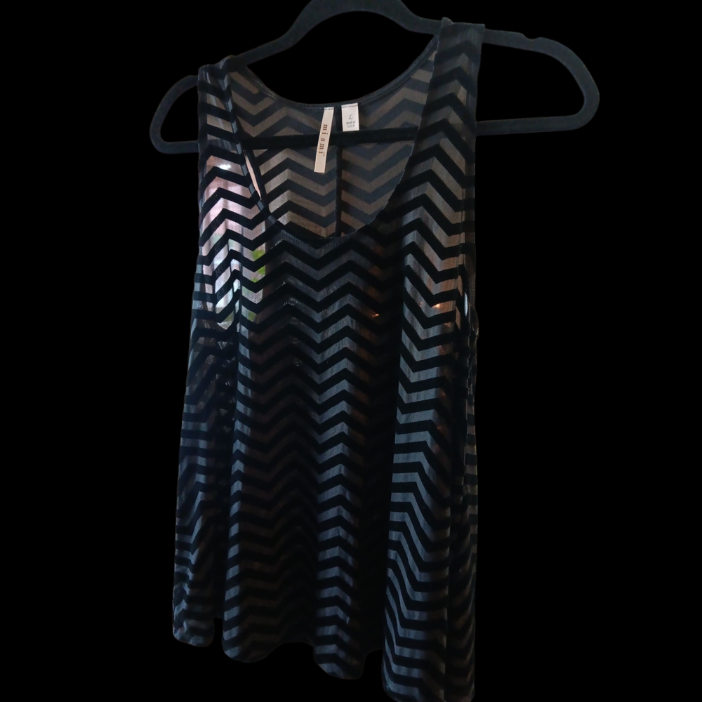 Miami Black Chevron Tank Top
